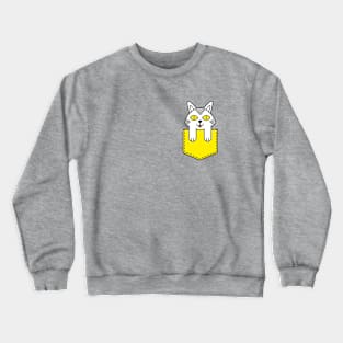 Cat in a pocket Crewneck Sweatshirt